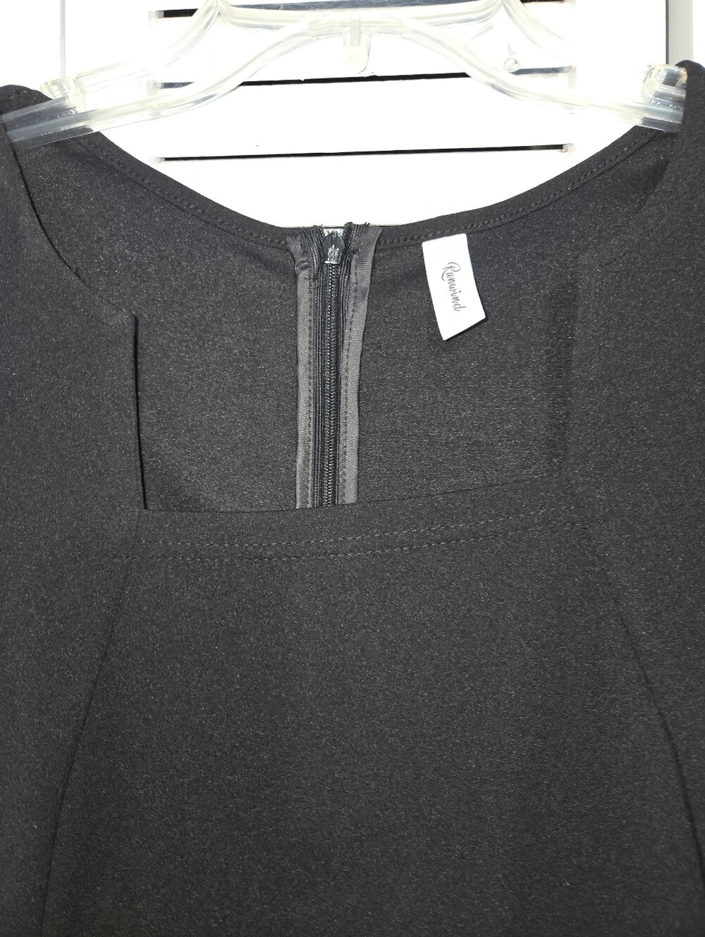 Runwind Women's 2X Black Peplum Dress - Stylish Office Church - Picture 3 of 11